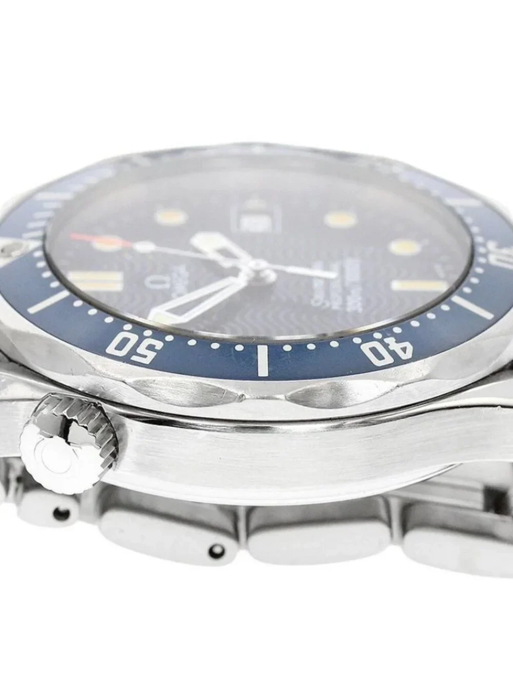 OMEGA Seamaster300 2561.80 Date Navy Dial Quartz Boy's Watch_961774